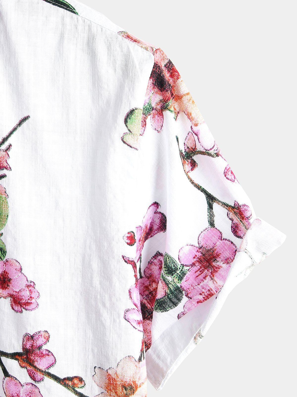 Camicia hawaiana tropicale in cotone floreale da uomo