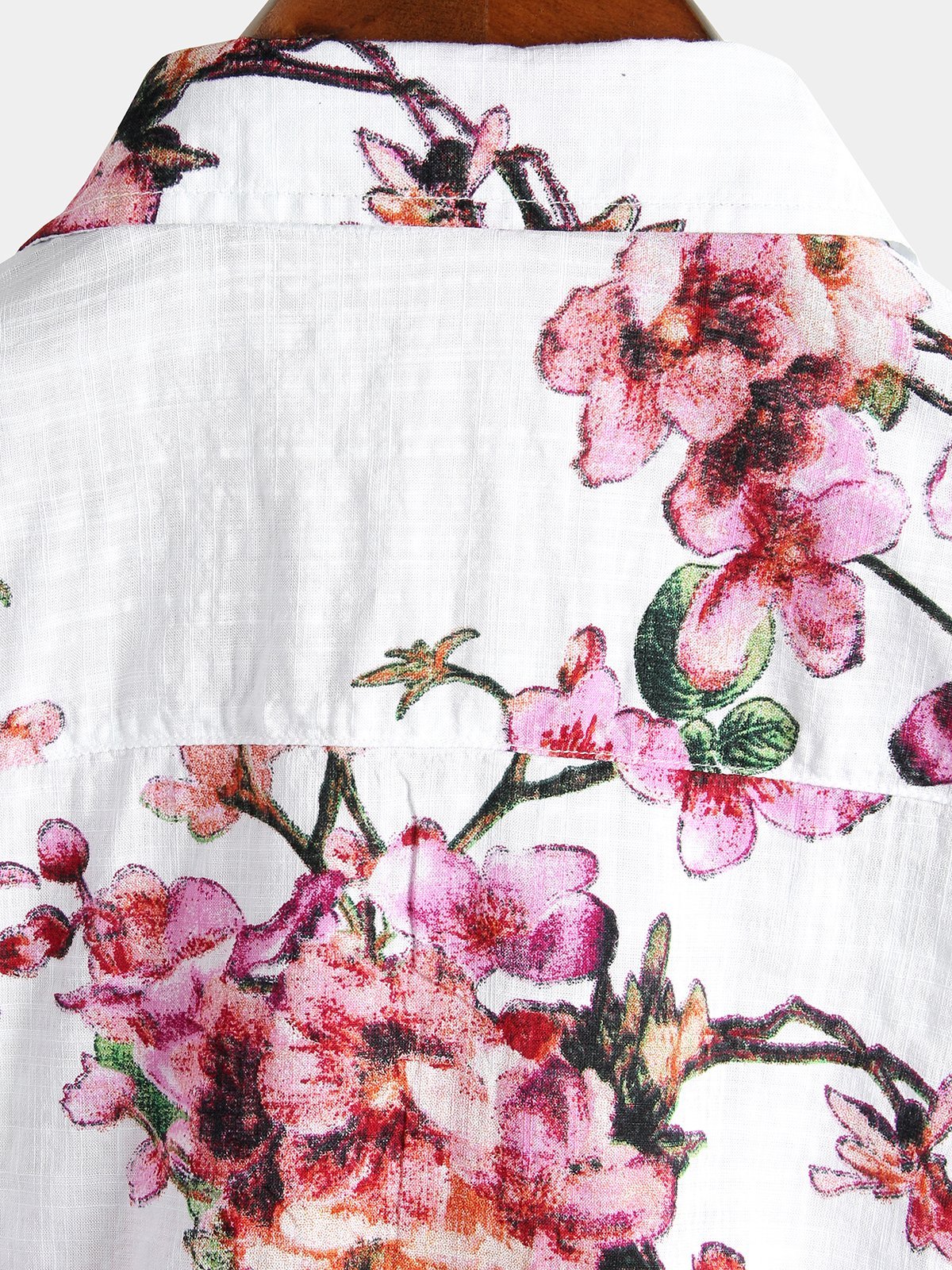 Camicia hawaiana tropicale in cotone floreale da uomo