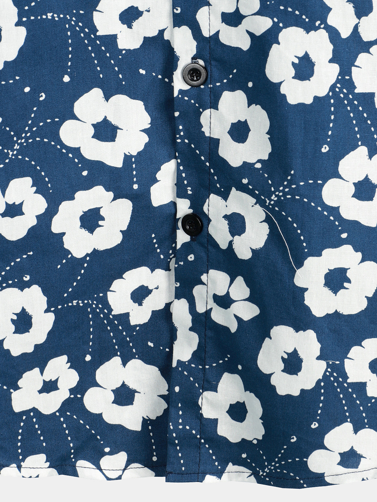 Camicia casual in cotone traspirante con stampa floreale da uomo