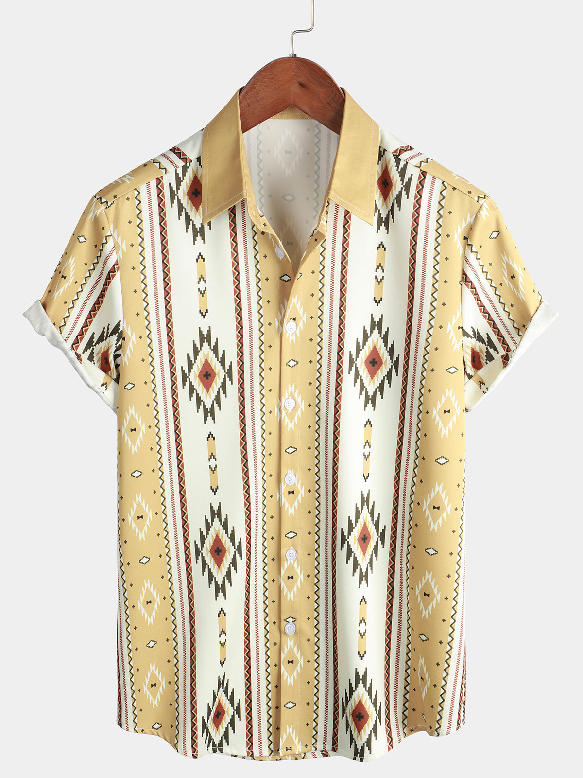 Camicia vintage a righe verticali da uomo