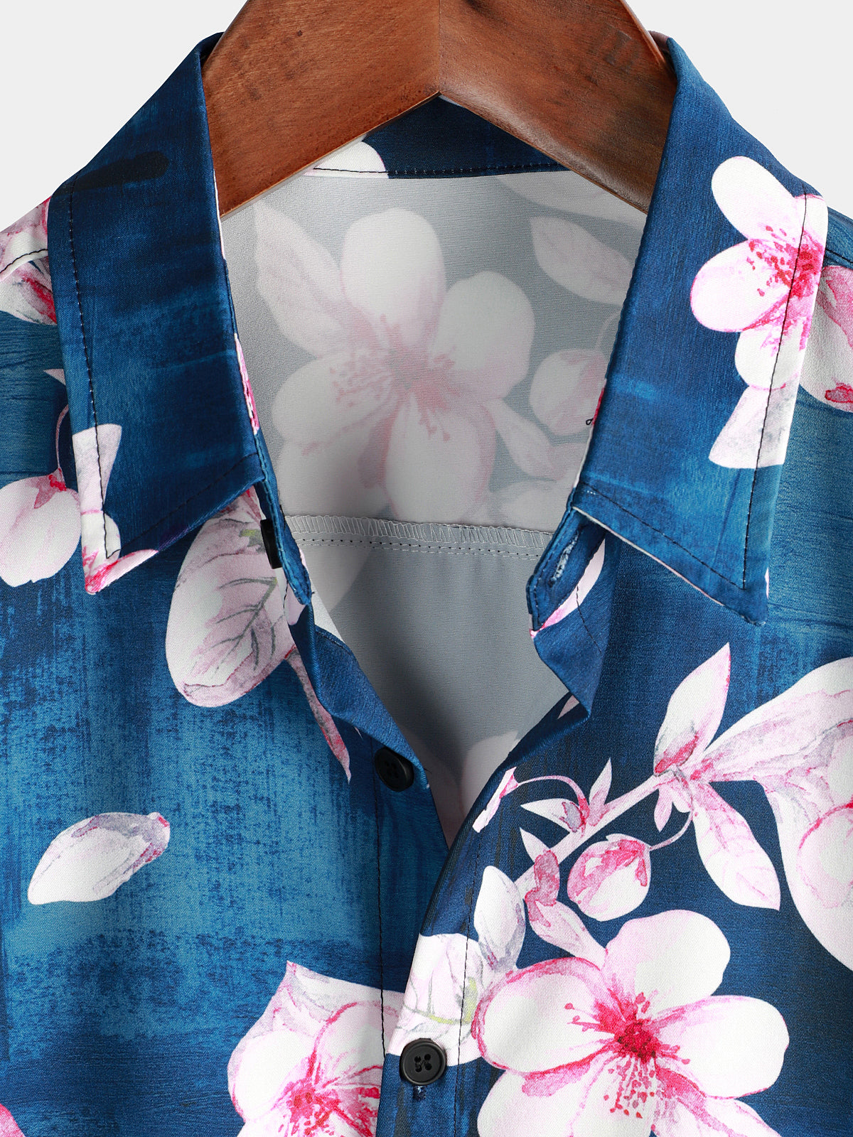 Camicia corta da uomo con stampa floreale estiva da resort