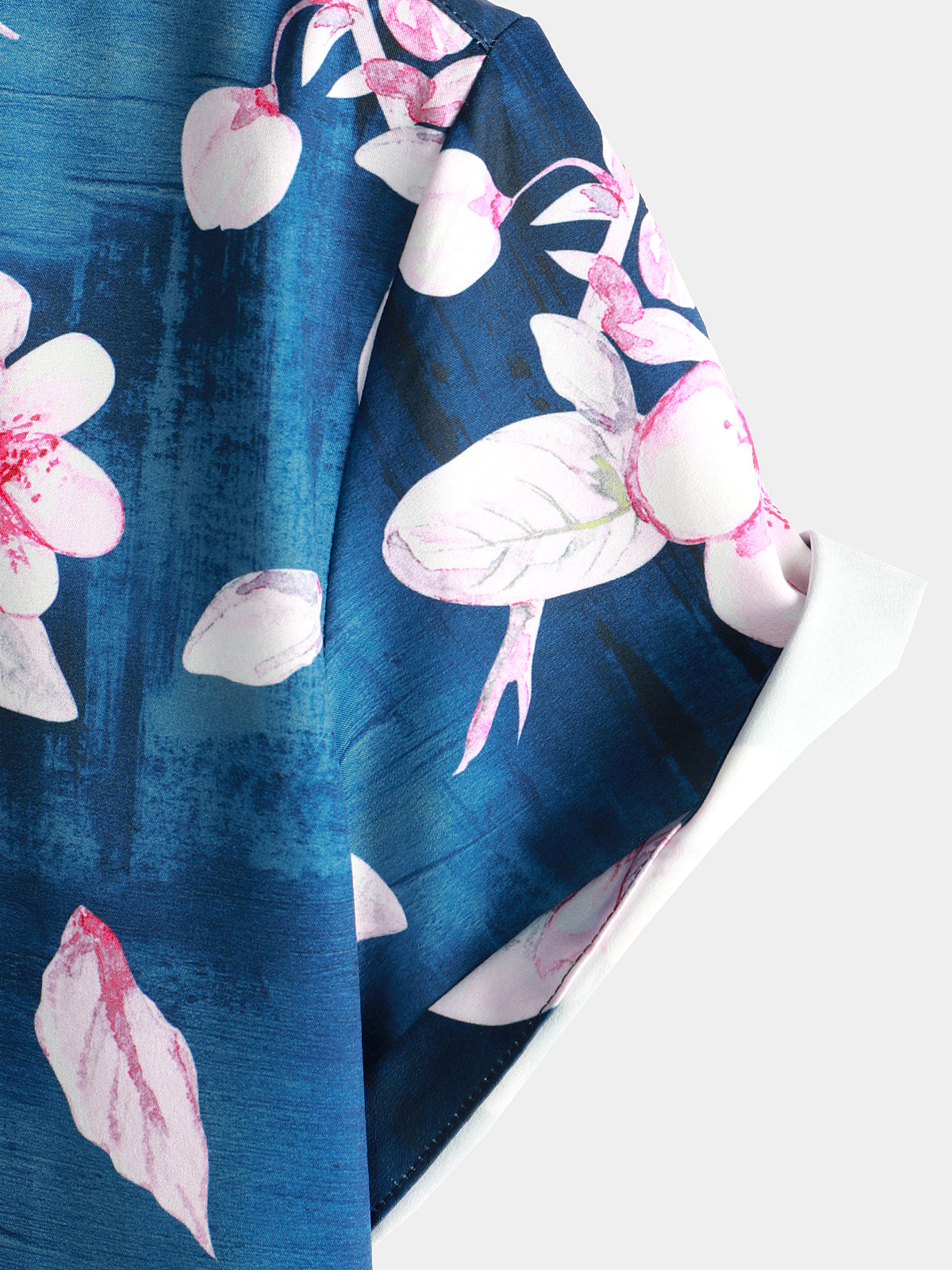 Camicia corta da uomo con stampa floreale estiva da resort