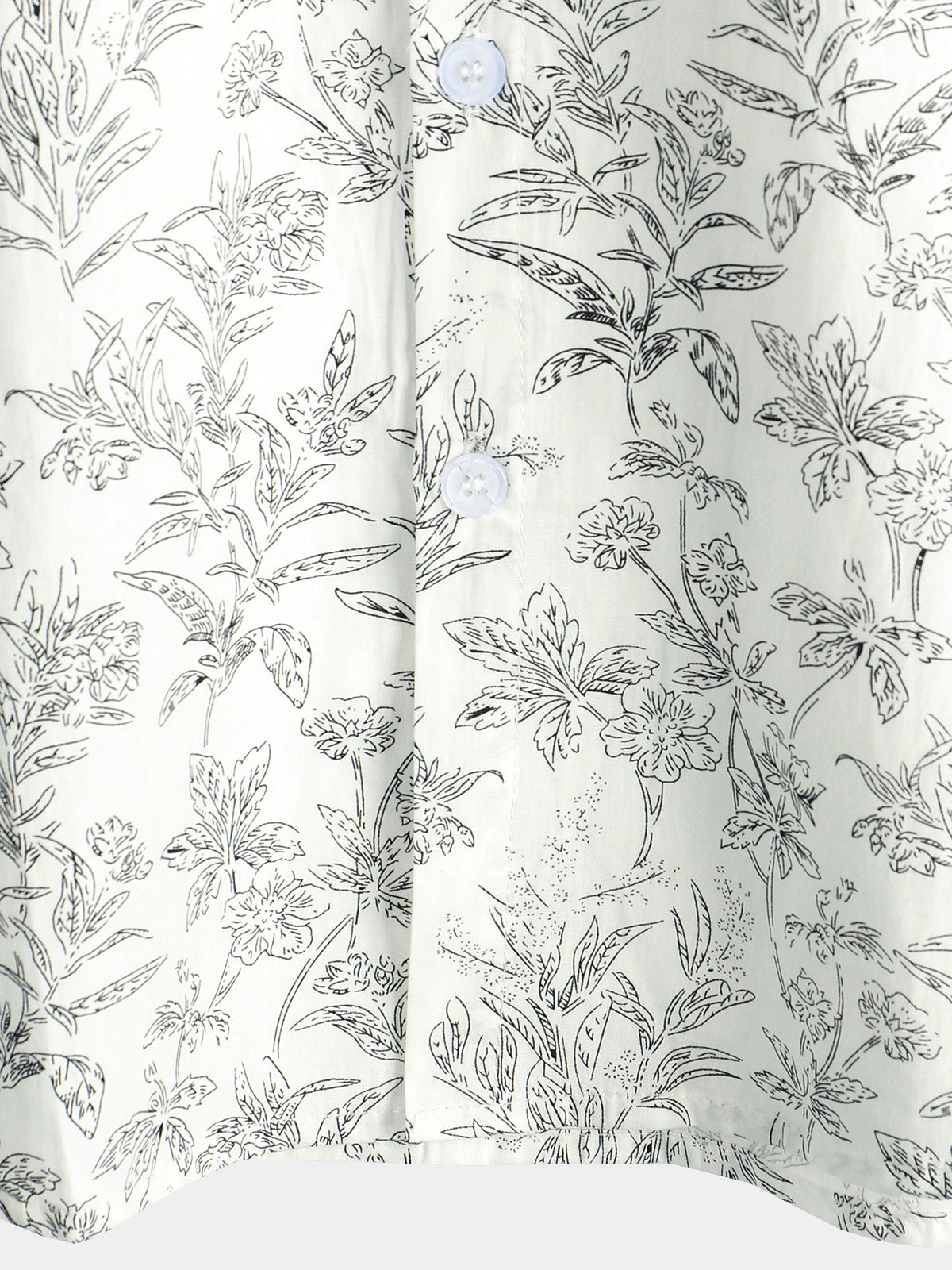 Camicia hawaiana estiva a bottoni con stampa floreale per uomo
