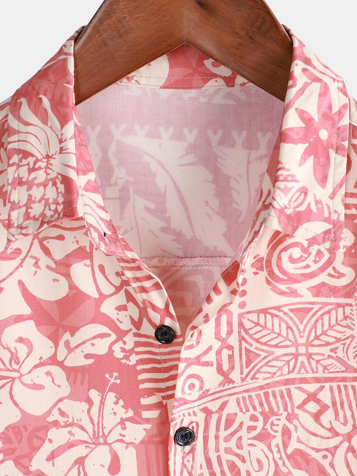Camicia floreale tropicale rosa per uomo