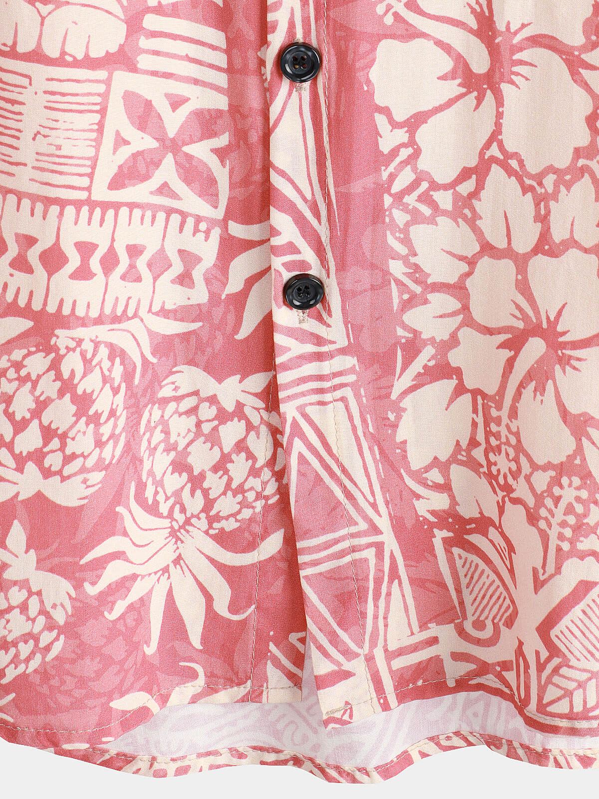 Camicia floreale tropicale rosa per uomo