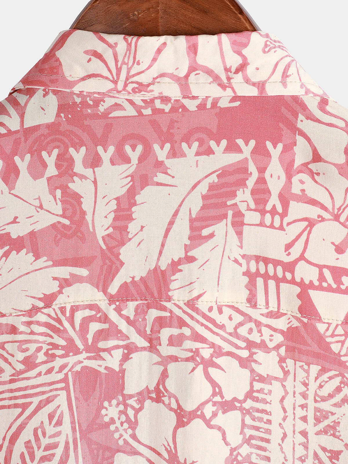Camicia floreale tropicale rosa per uomo