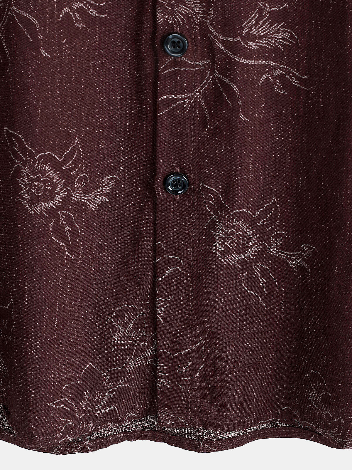 Camicia a maniche corte con stampa floreale da uomo