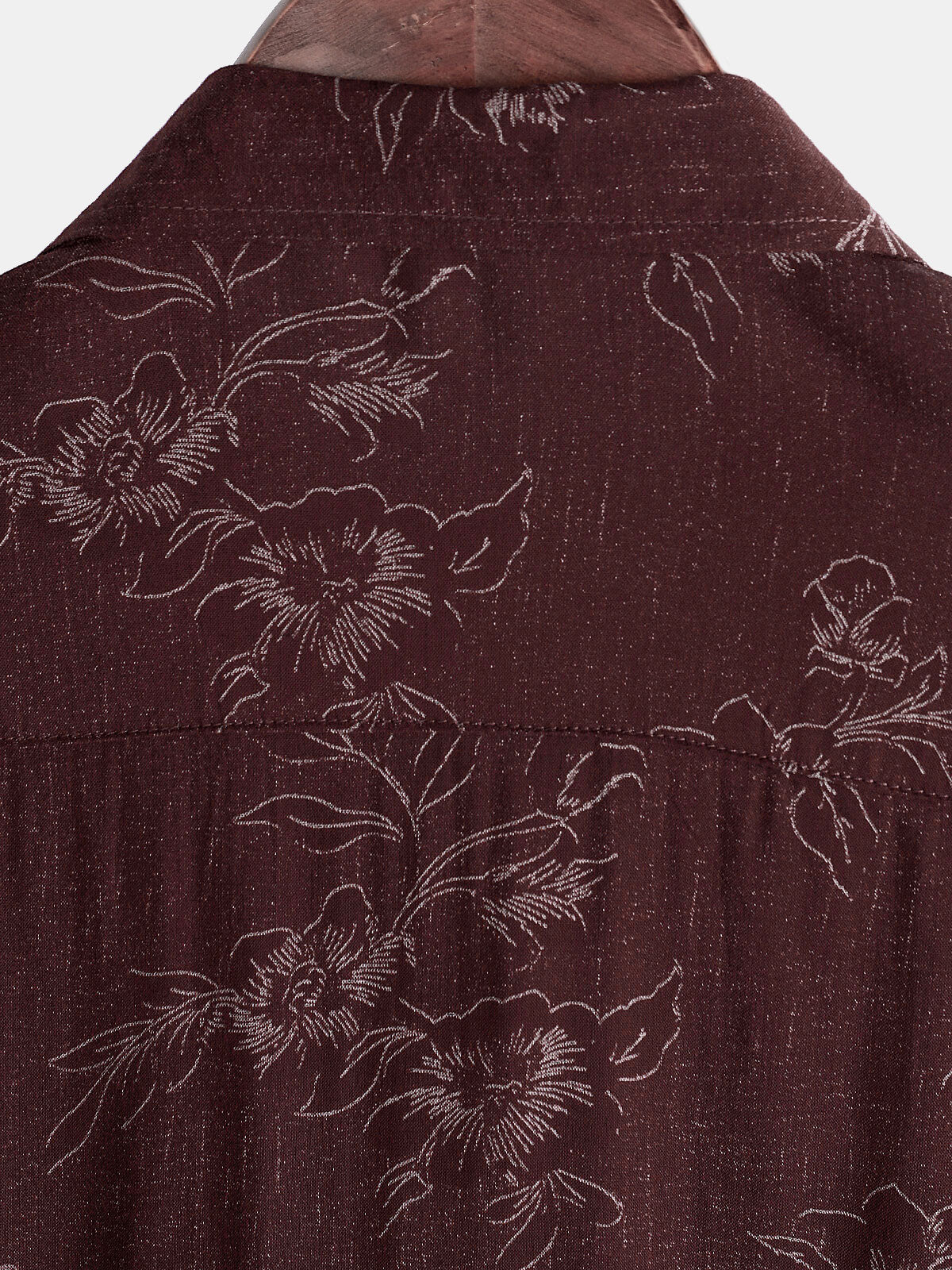 Camicia a maniche corte con stampa floreale da uomo