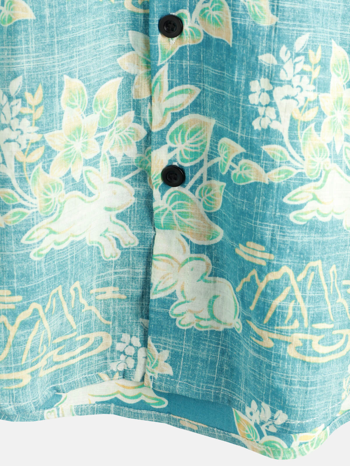 Camicia da spiaggia a maniche corte con bottoni e stampa floreale hawaiana da uomo