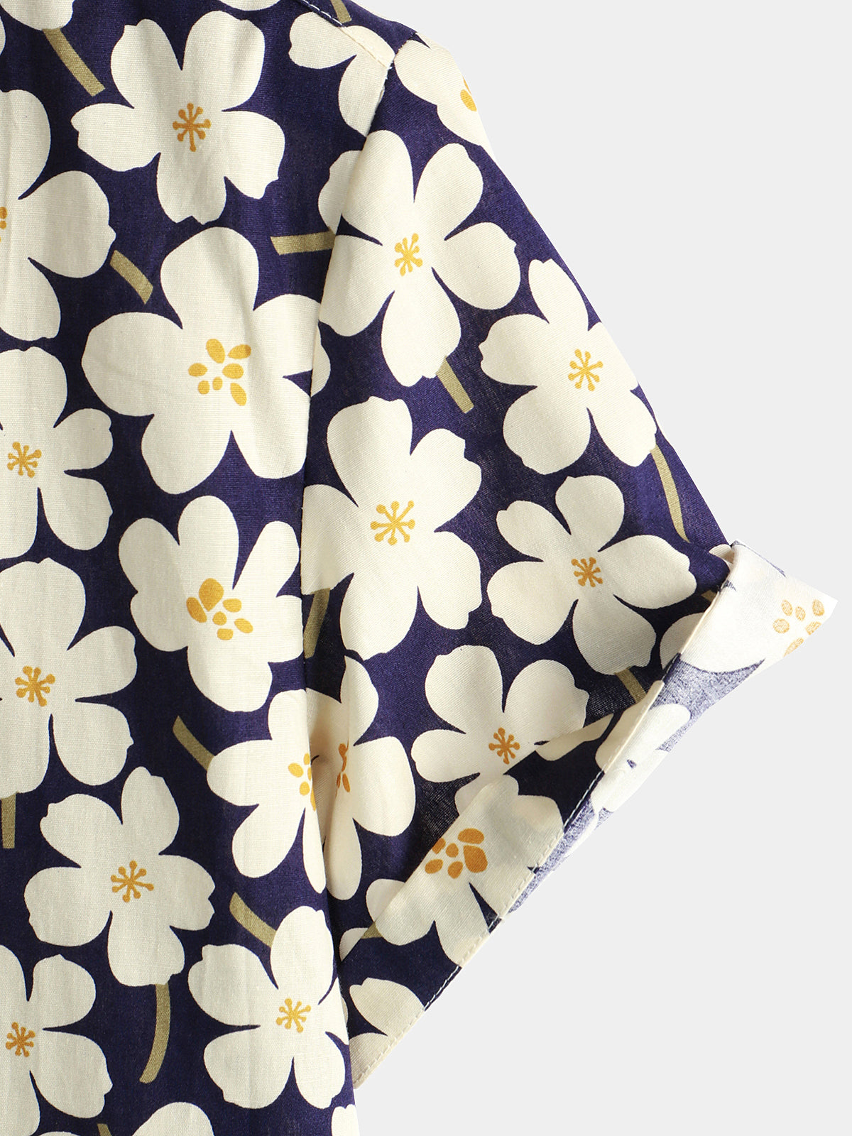 Camicia corta da uomo con stampa floreale per le vacanze