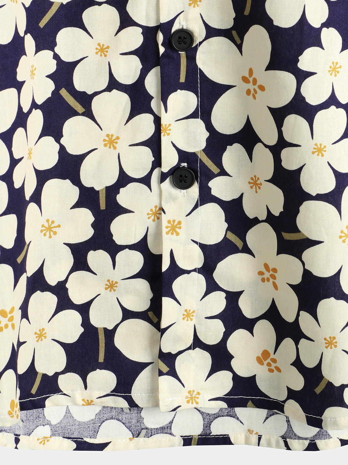 Camicia corta da uomo con stampa floreale per le vacanze