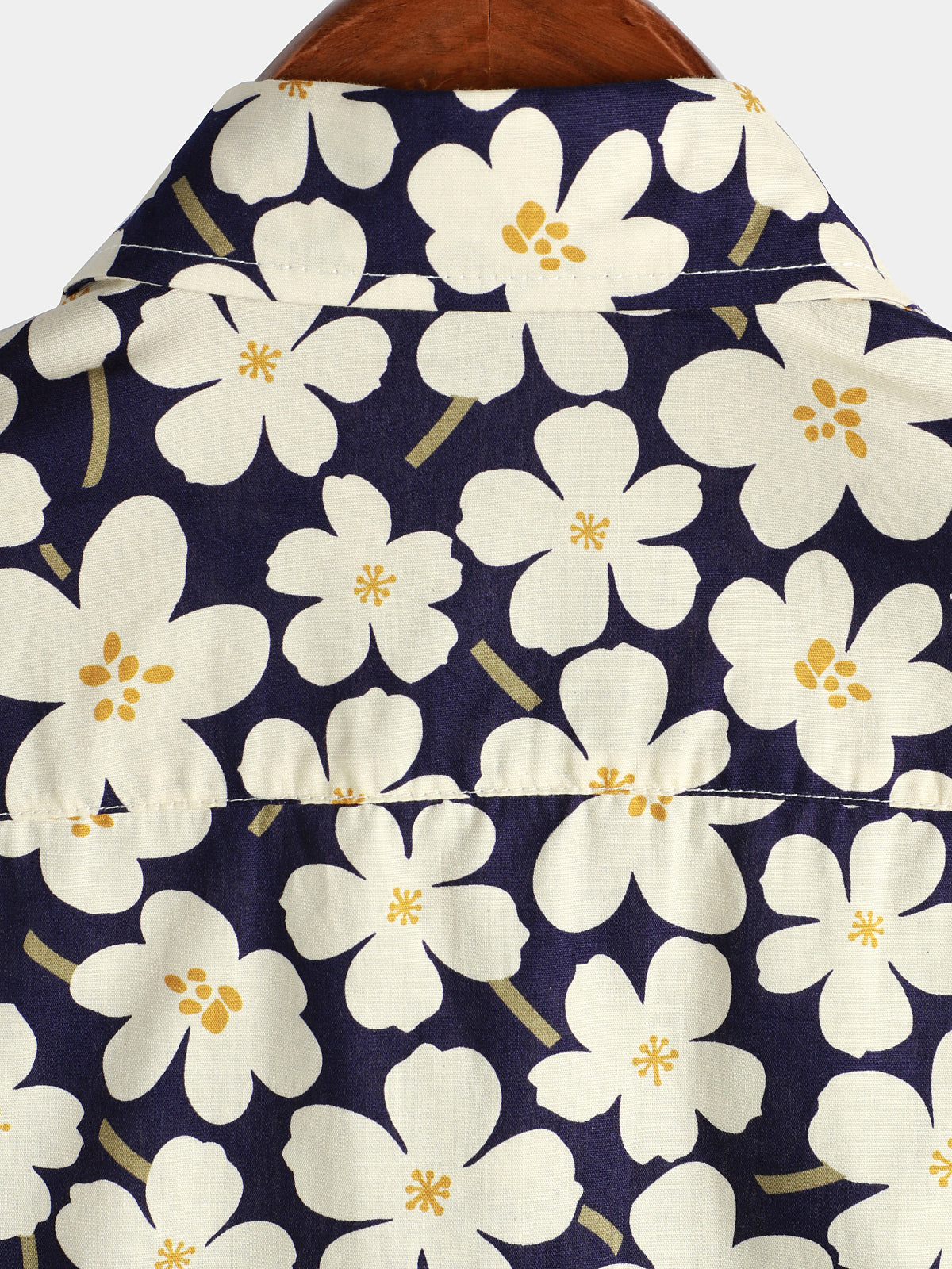 Camicia corta da uomo con stampa floreale per le vacanze