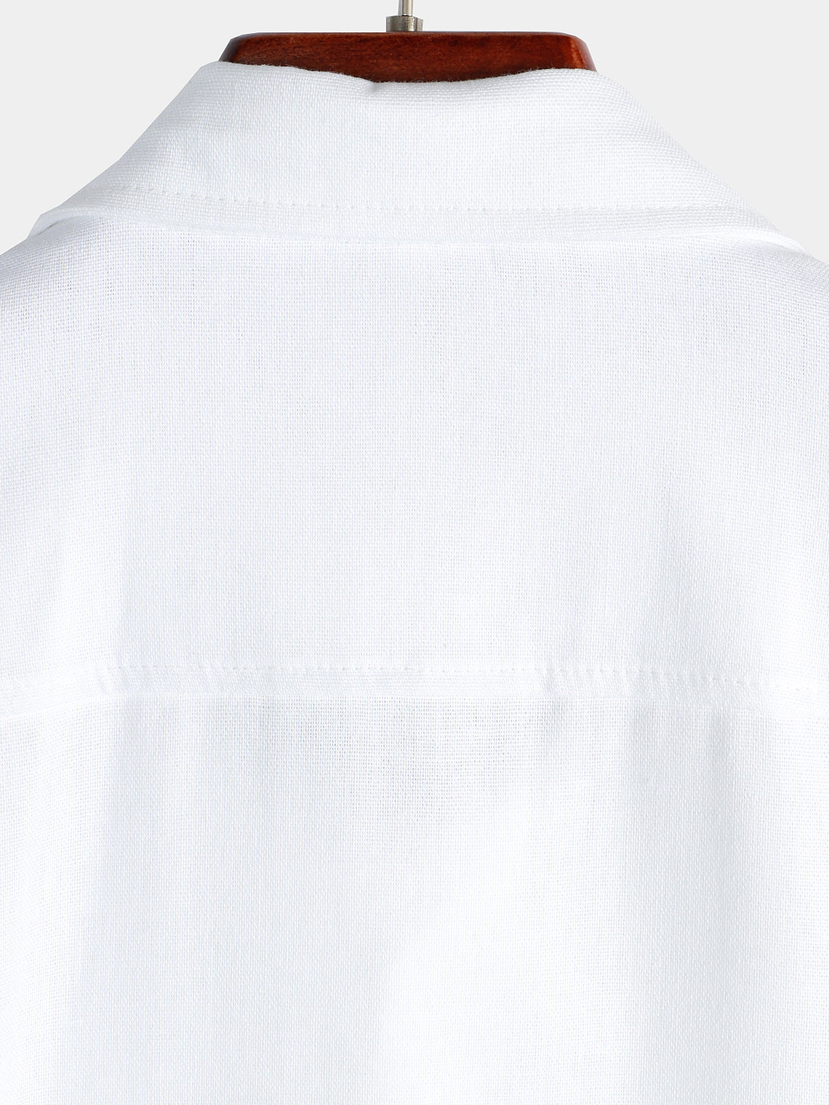Camicia corta da uomo in cotone e lino