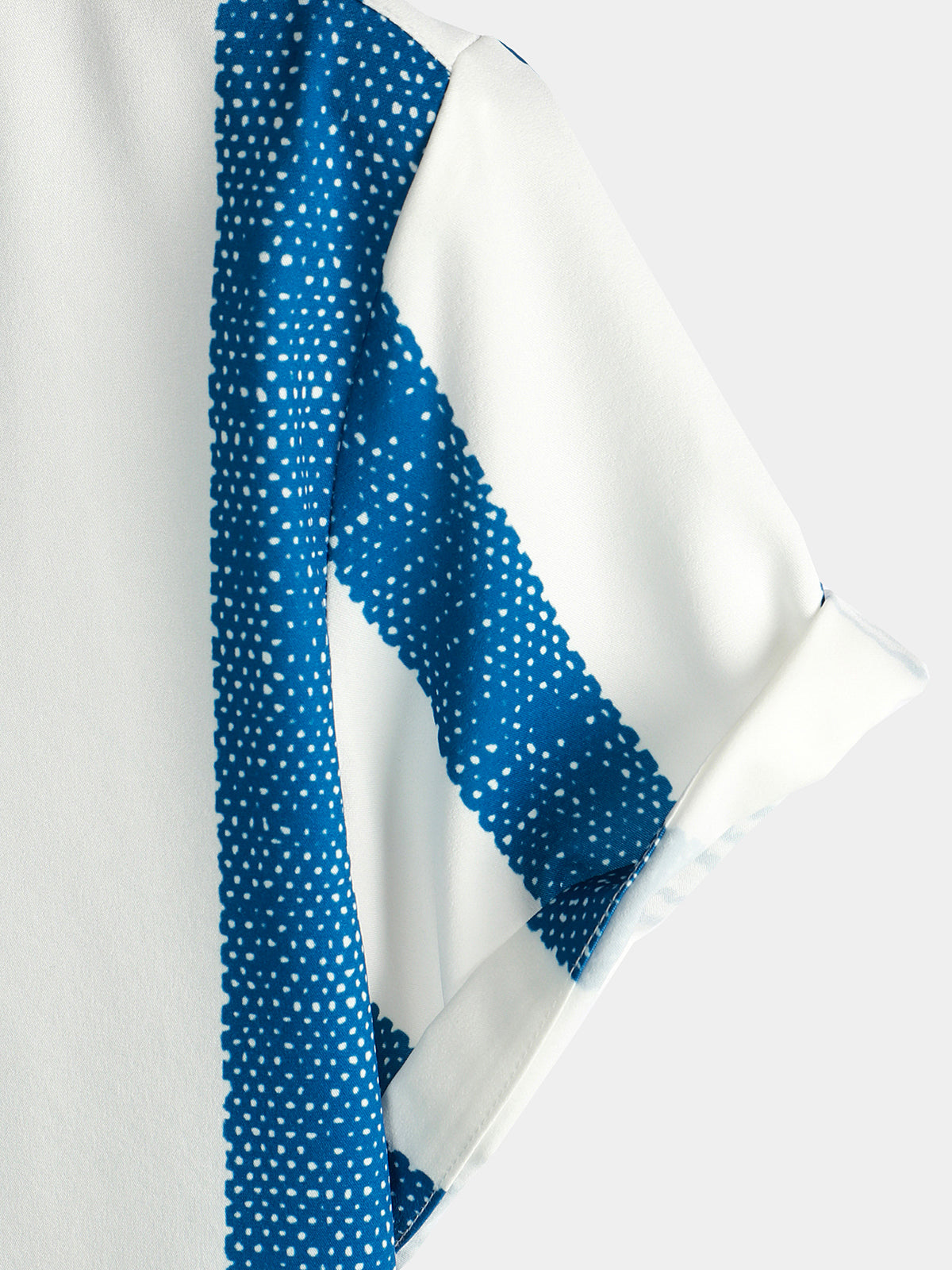 Camicia casual da uomo a maniche corte a righe verticali blu vintage