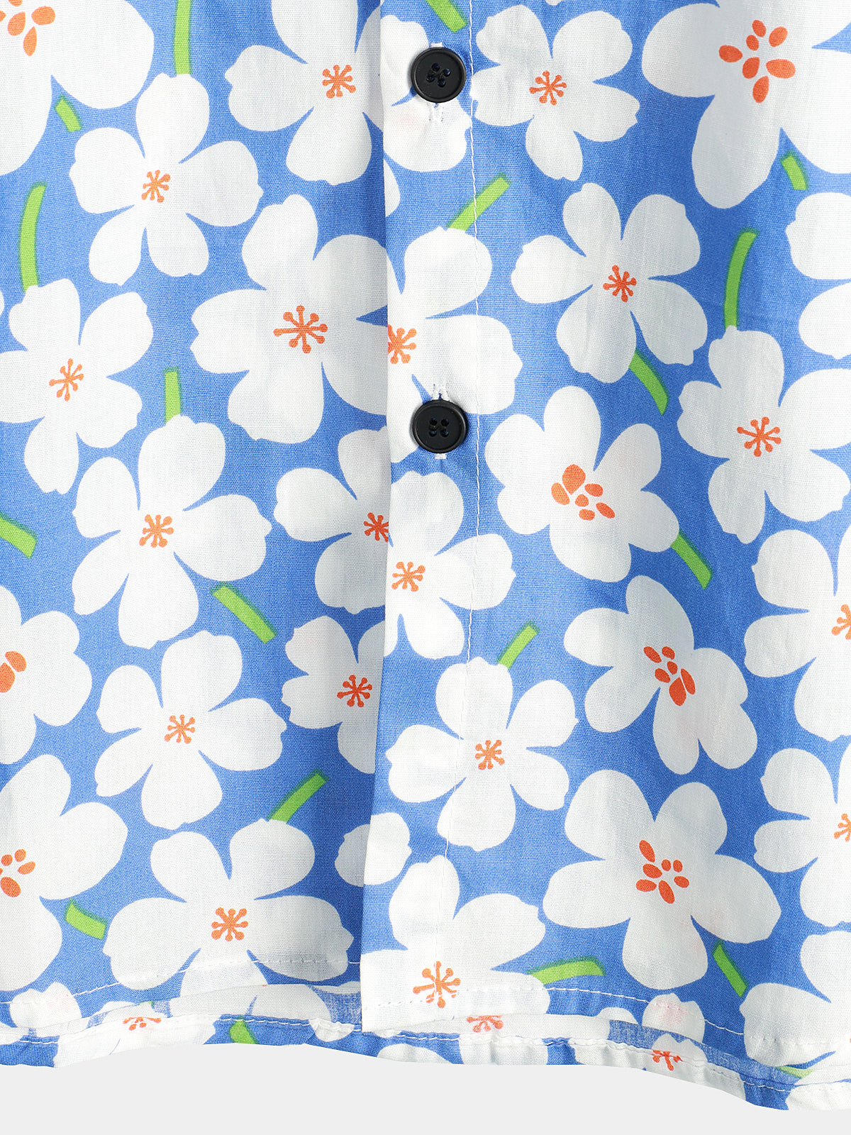 Camicia uomo estiva a maniche corte con stampa floreale