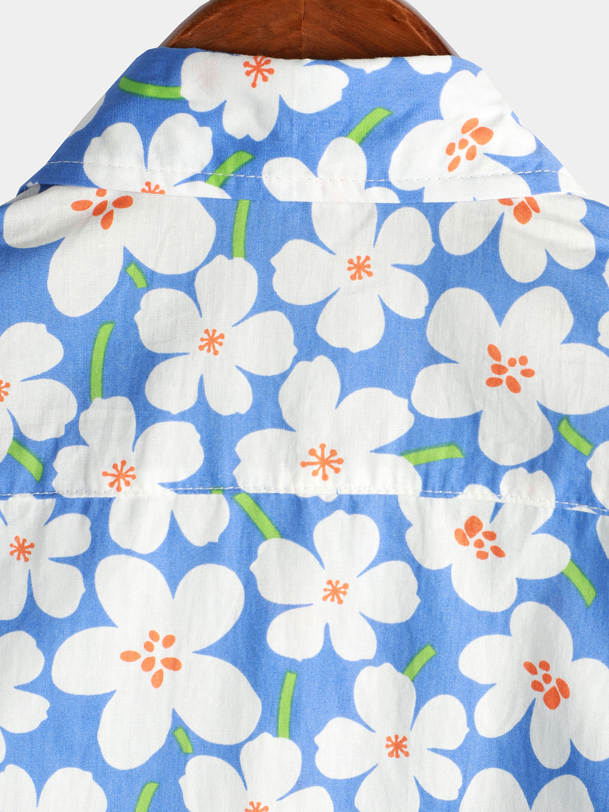 Camicia uomo estiva a maniche corte con stampa floreale