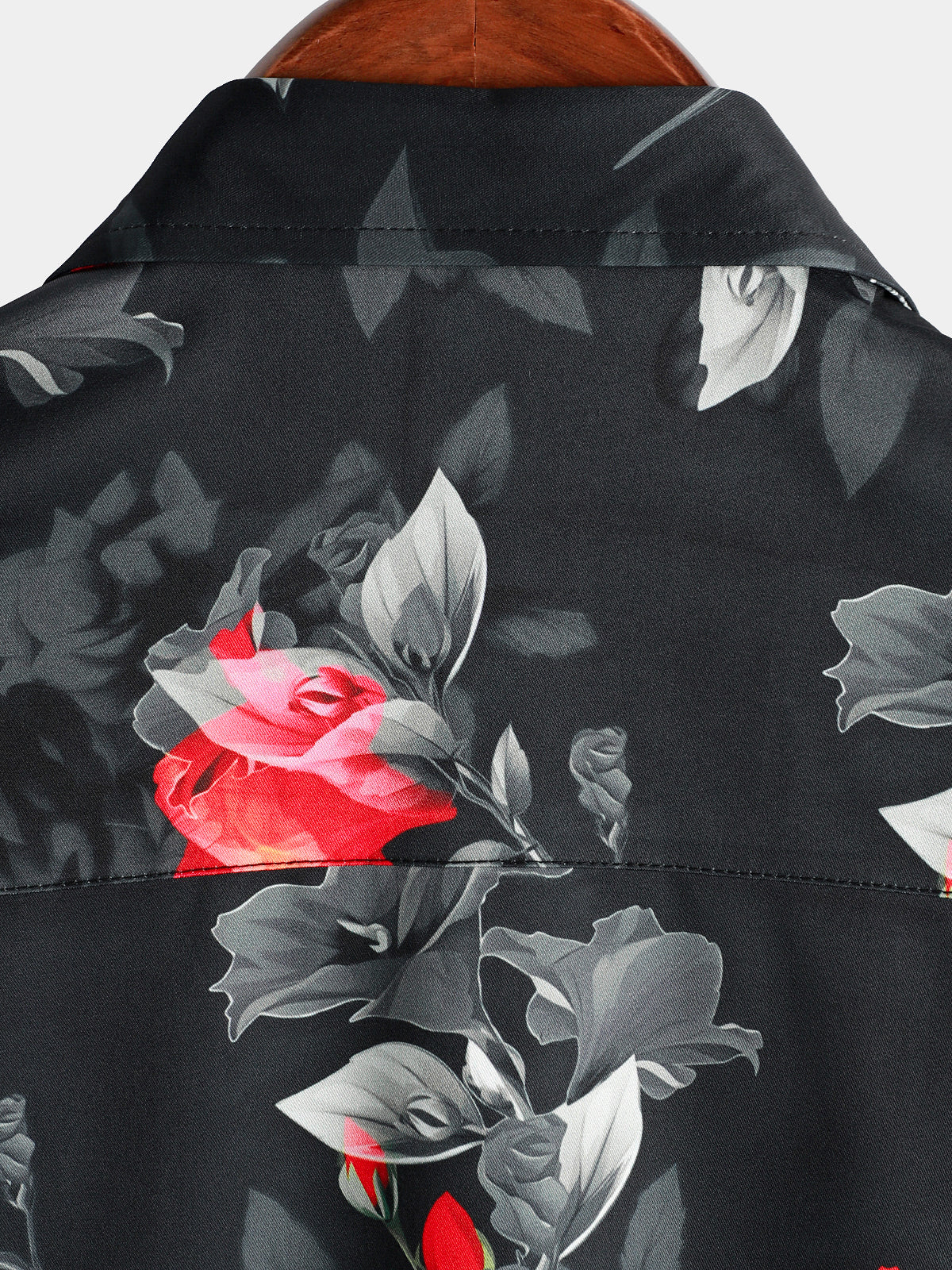 Camicia casual a maniche corte floreale per uomo