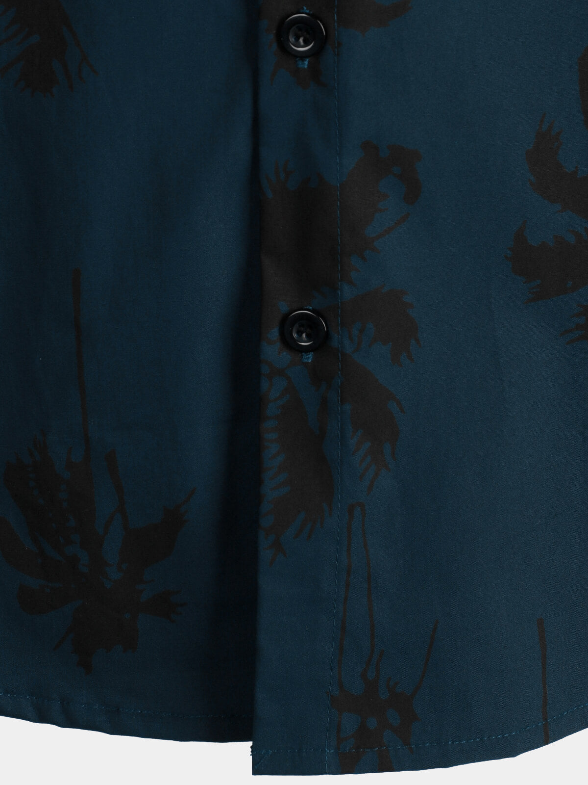 Camicia da uomo in cotone con stampa di palme