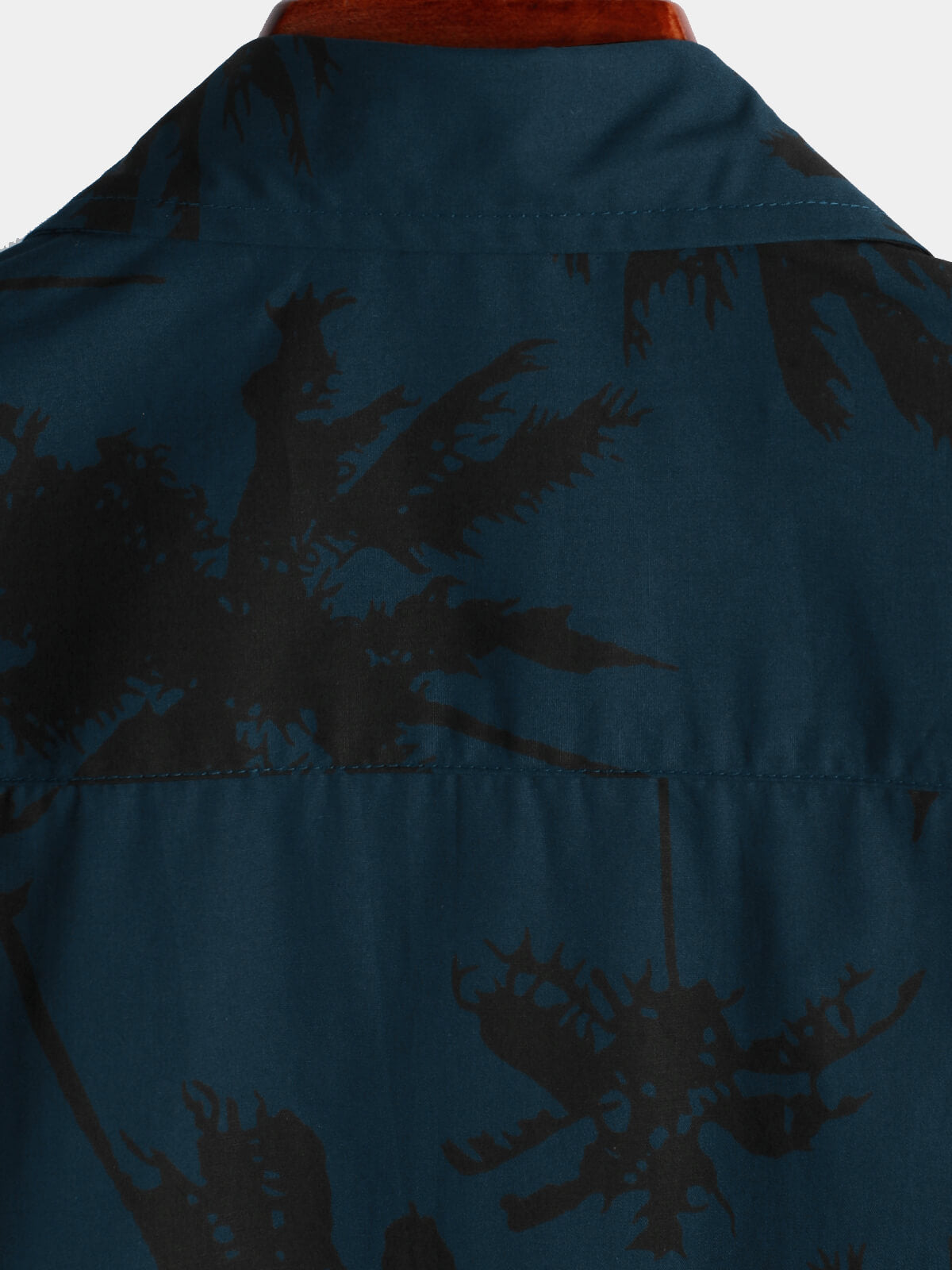 Camicia da uomo in cotone con stampa di palme