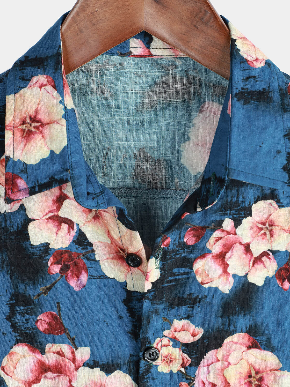 Camicia hawaiana estiva floreale da uomo