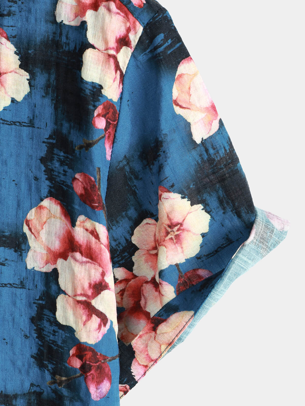 Camicia hawaiana estiva floreale da uomo