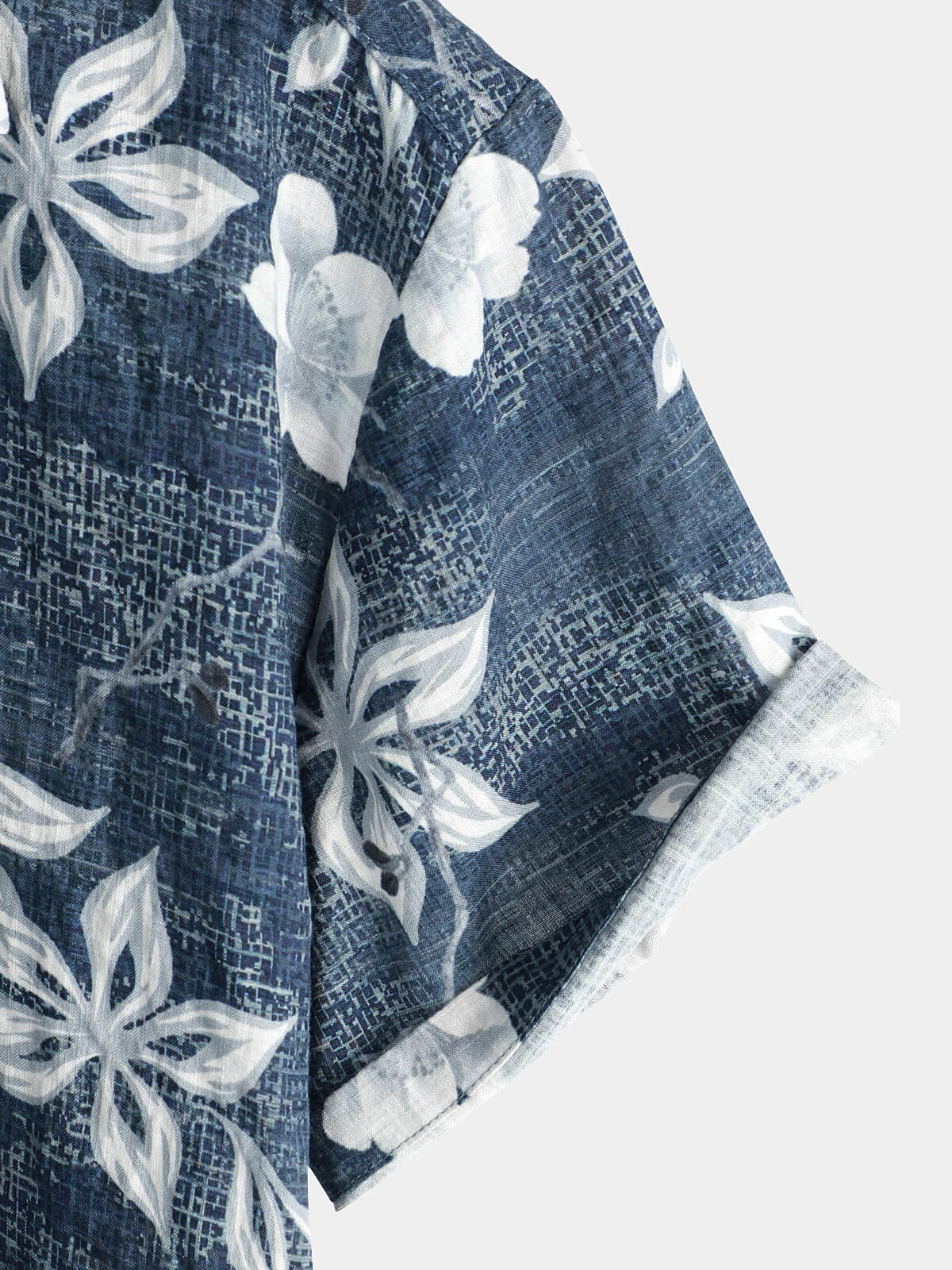 Camicia da spiaggia estiva a maniche corte con motivo floreale hawaiano da uomo