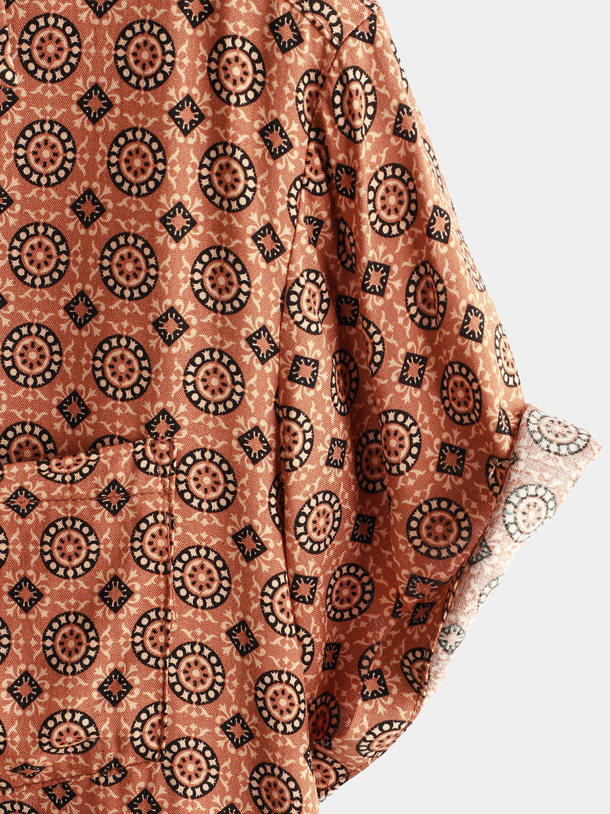 Camicia a maniche corte da spiaggia estiva vintage da uomo