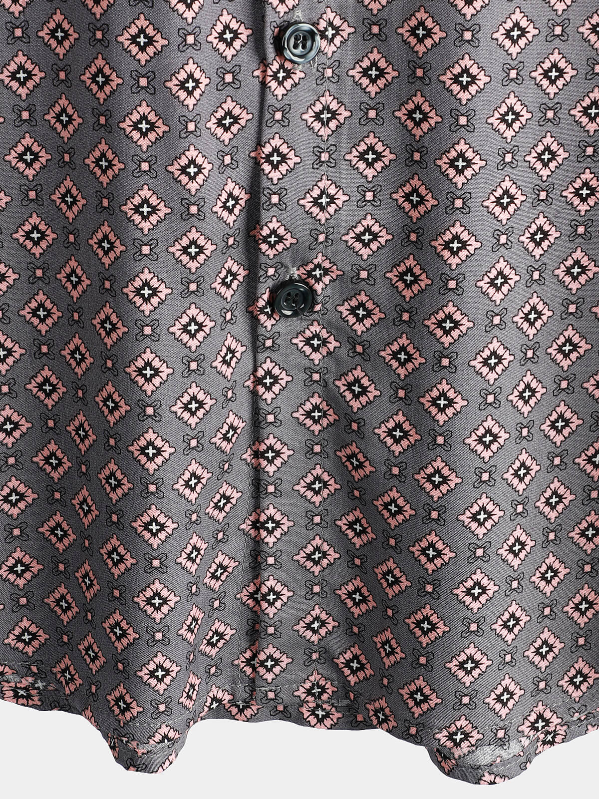 Camicia da spiaggia a maniche corte con bottoni da uomo