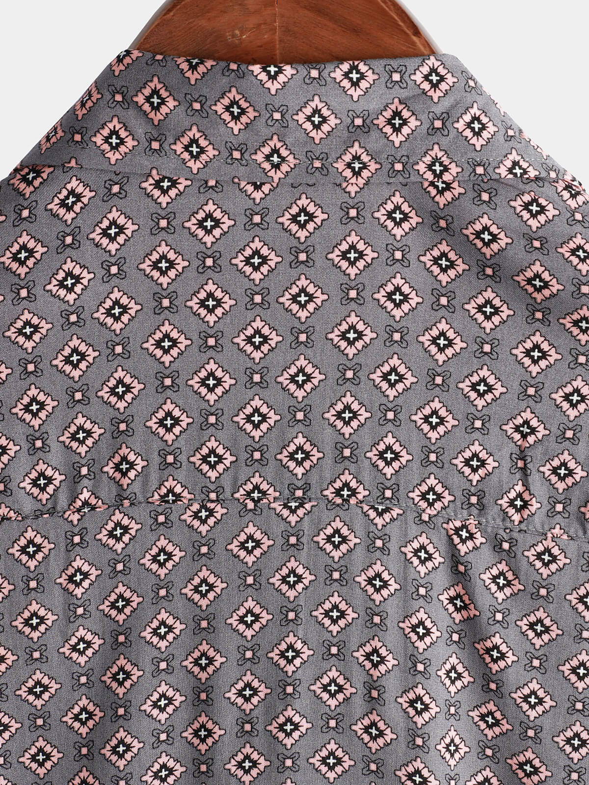 Camicia da spiaggia a maniche corte con bottoni da uomo