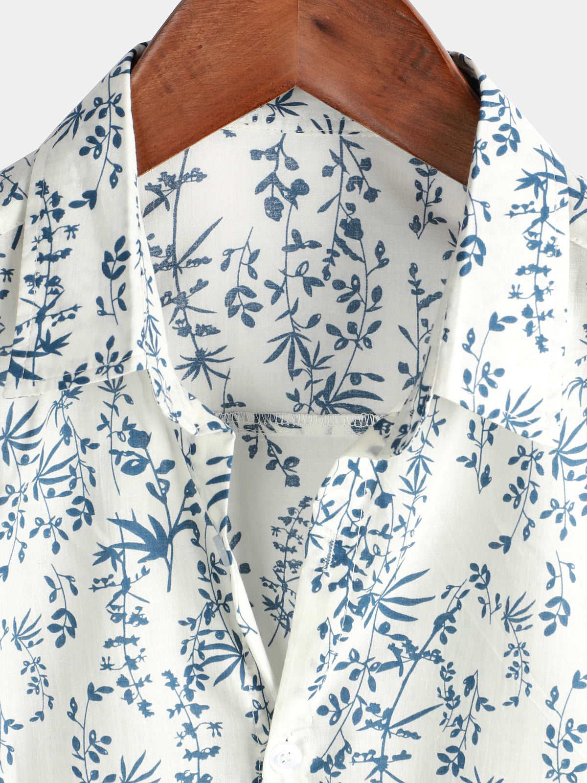 Camicia corta da uomo con stampa floreale per le vacanze