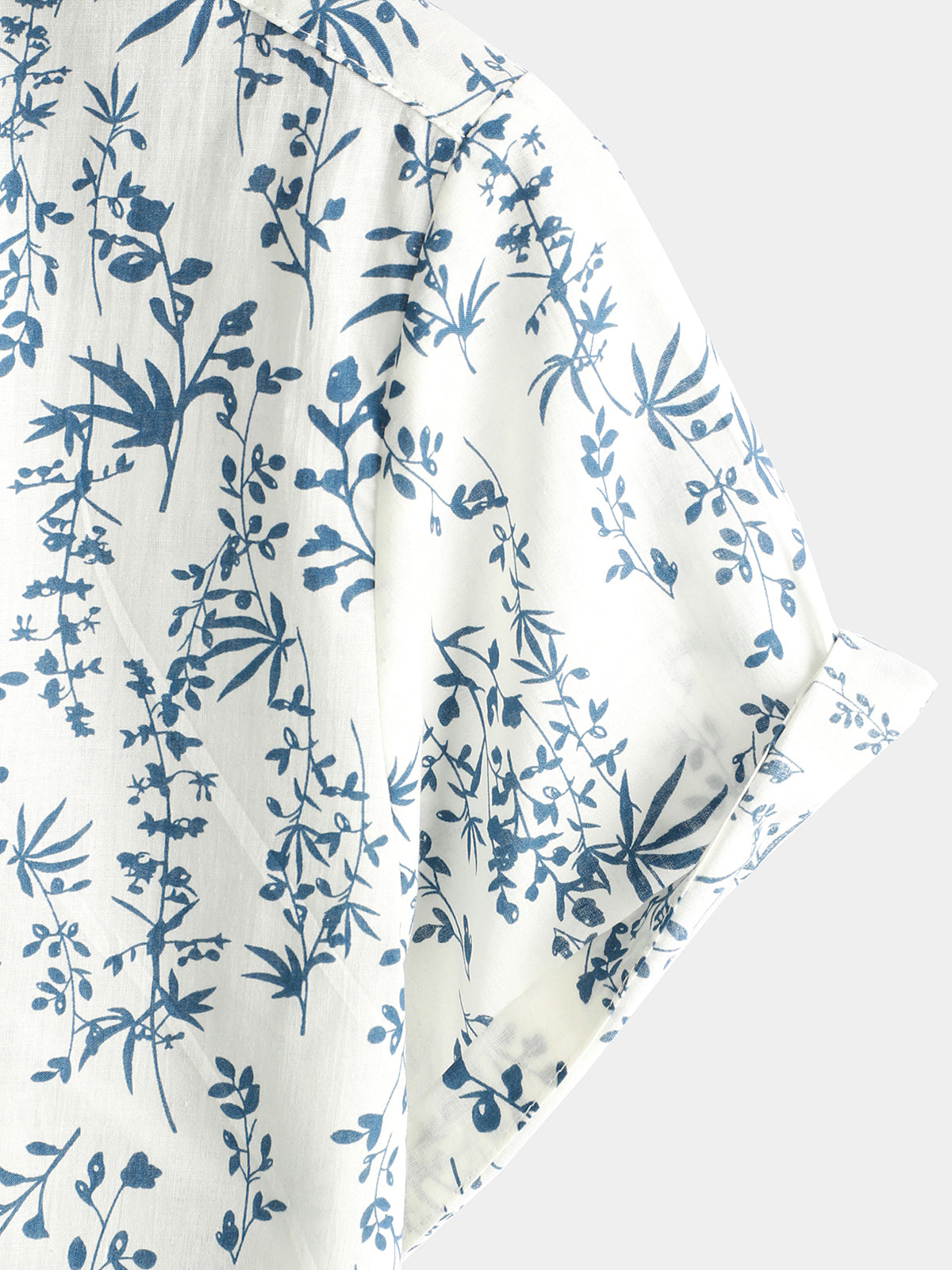 Camicia corta da uomo con stampa floreale per le vacanze