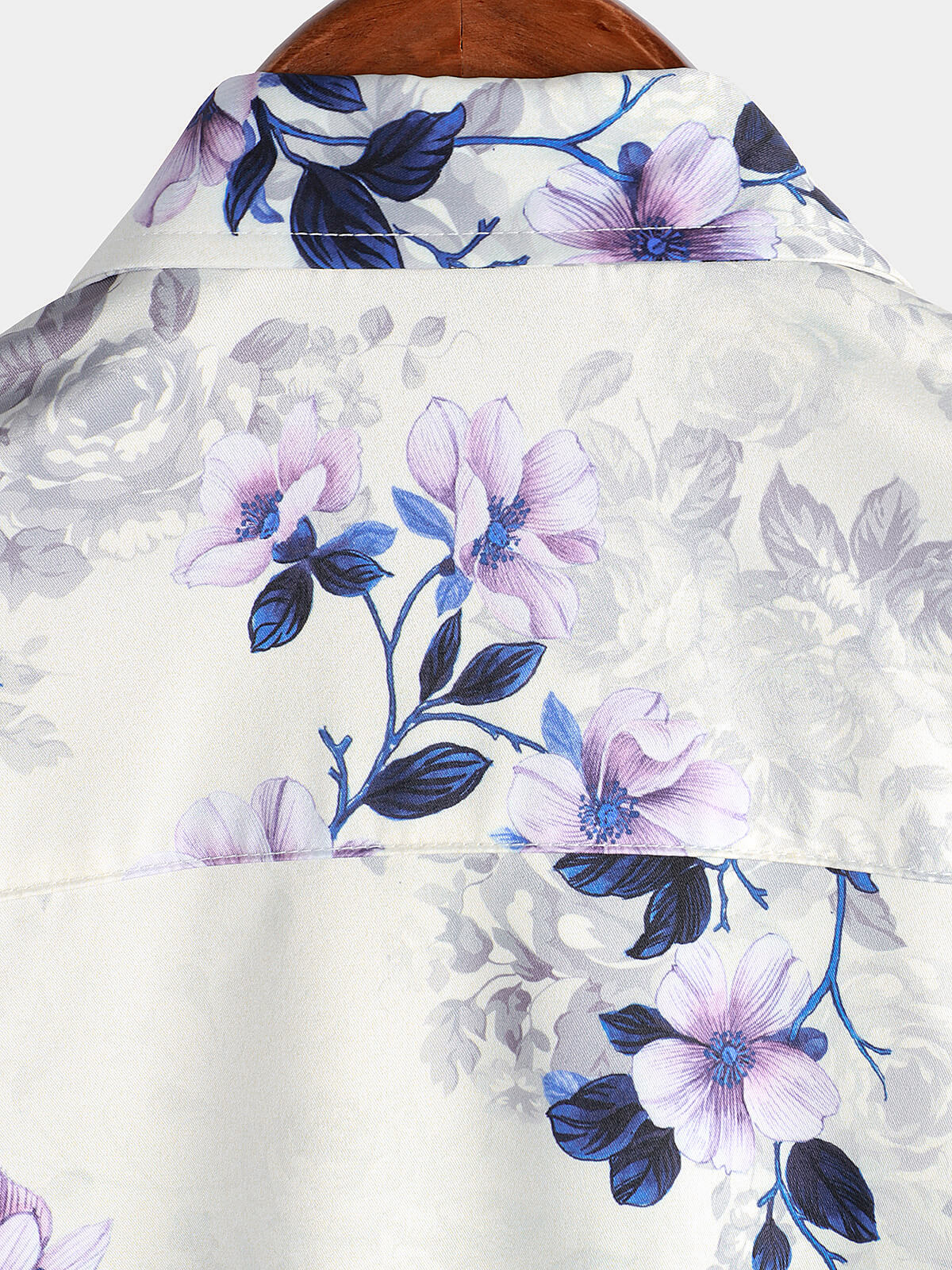 Camicia estiva da uomo a maniche corte con stampa floreale
