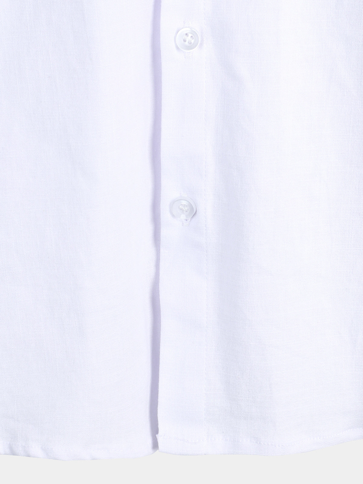 Camicia casual a maniche corte in lino e cotone da uomo
