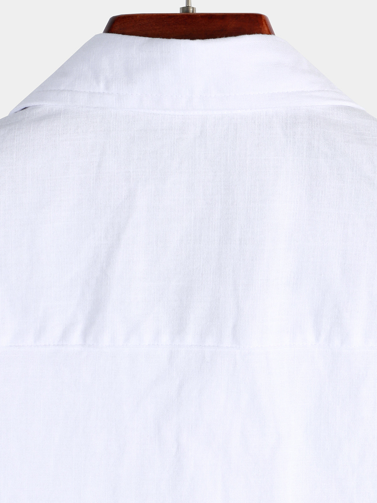Camicia casual a maniche corte in lino e cotone da uomo