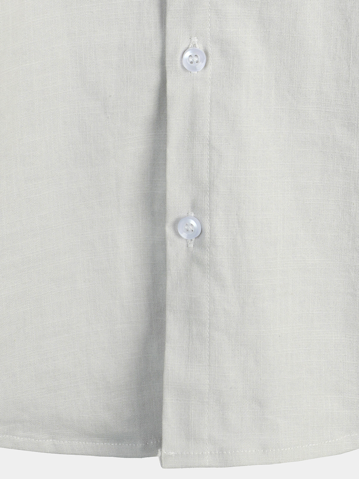 Camicia casual a maniche corte in lino e cotone da uomo