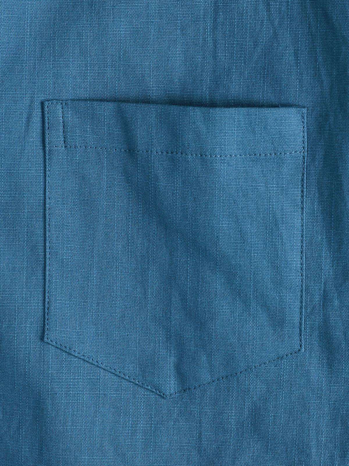 Camicia casual a maniche corte in lino e cotone da uomo