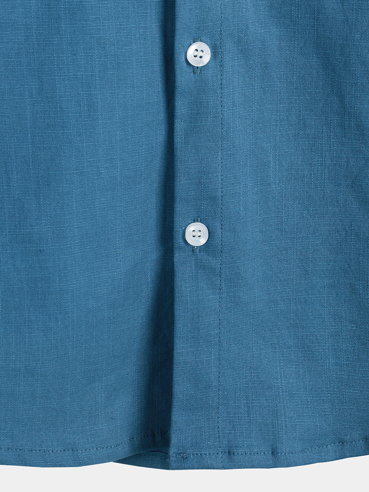 Camicia casual a maniche corte in lino e cotone da uomo
