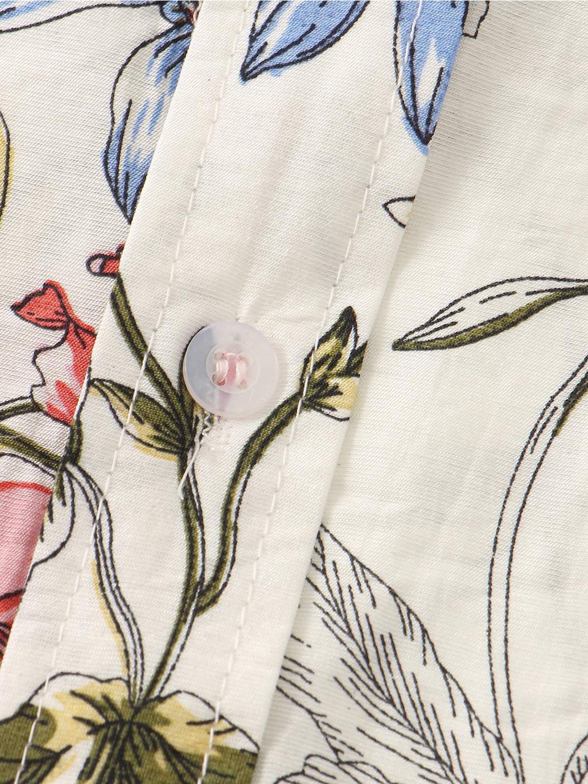 Camicia hawaiana estiva da uomo a maniche corte floreale vintage