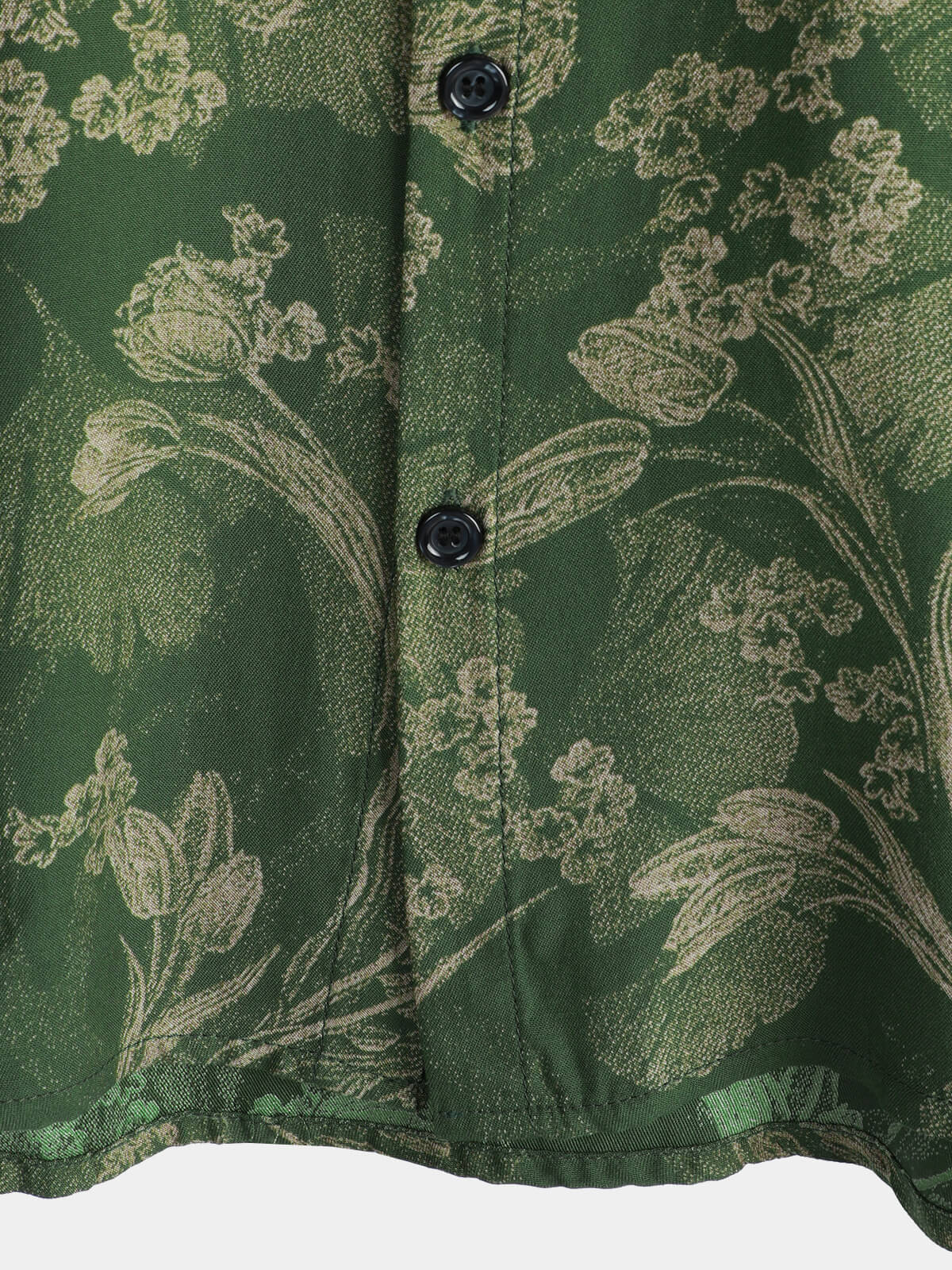 Camicia a maniche corte vintage verde da uomo