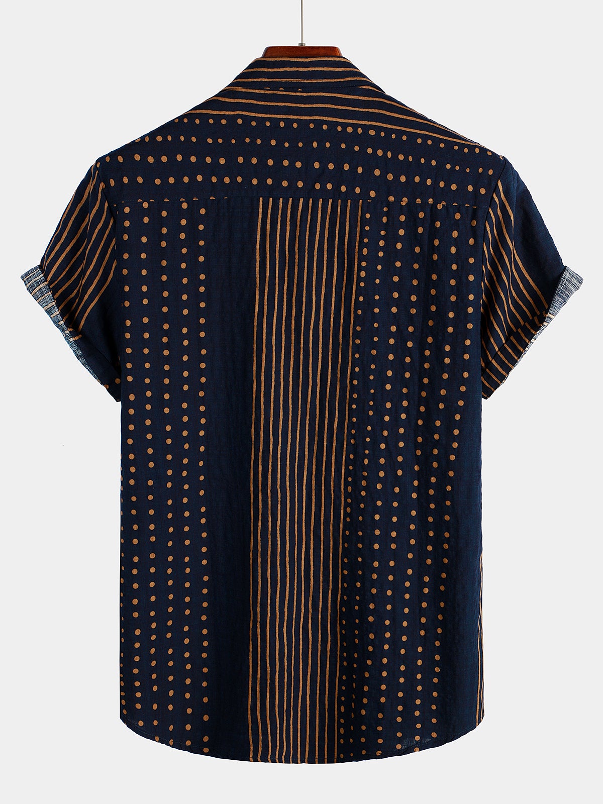 Camicia hawaiana estiva da uomo a maniche corte tropicale