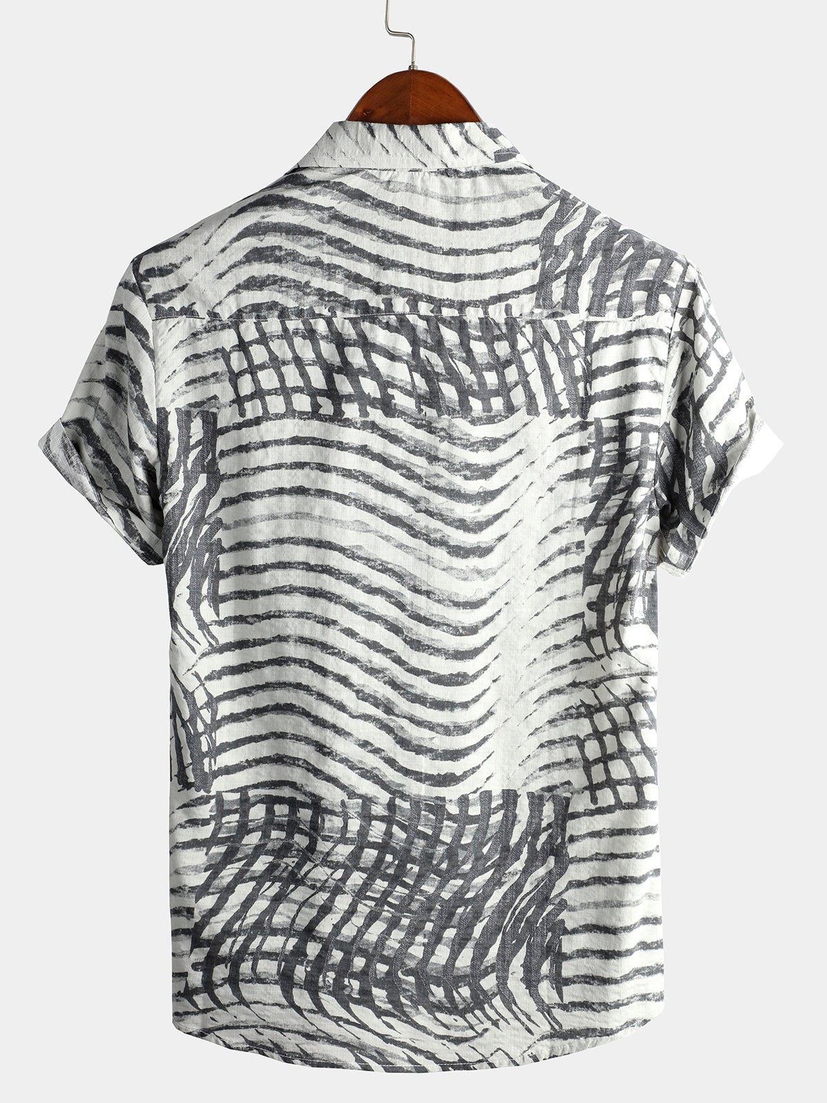 Camicia retrò a maniche corte da uomo