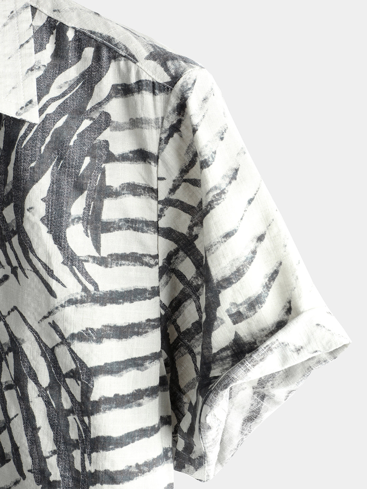 Camicia retrò a maniche corte da uomo