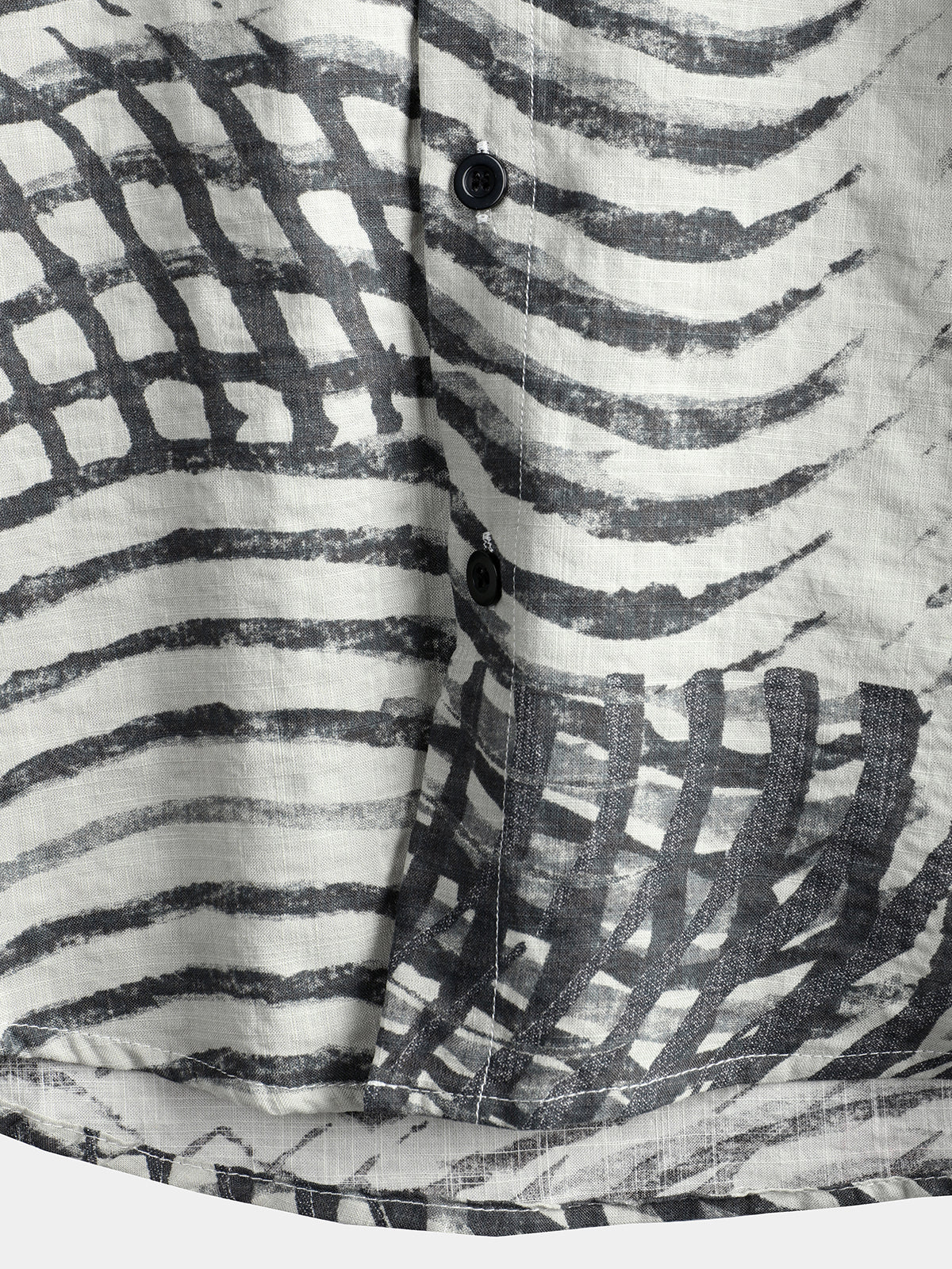 Camicia retrò a maniche corte da uomo