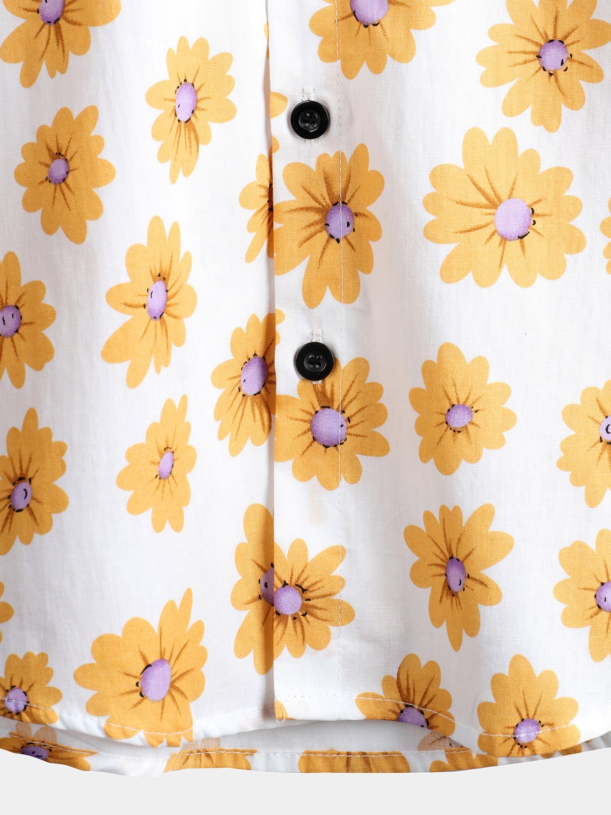 Camicia hawaiana in cotone con motivo floreale tropicale da uomo