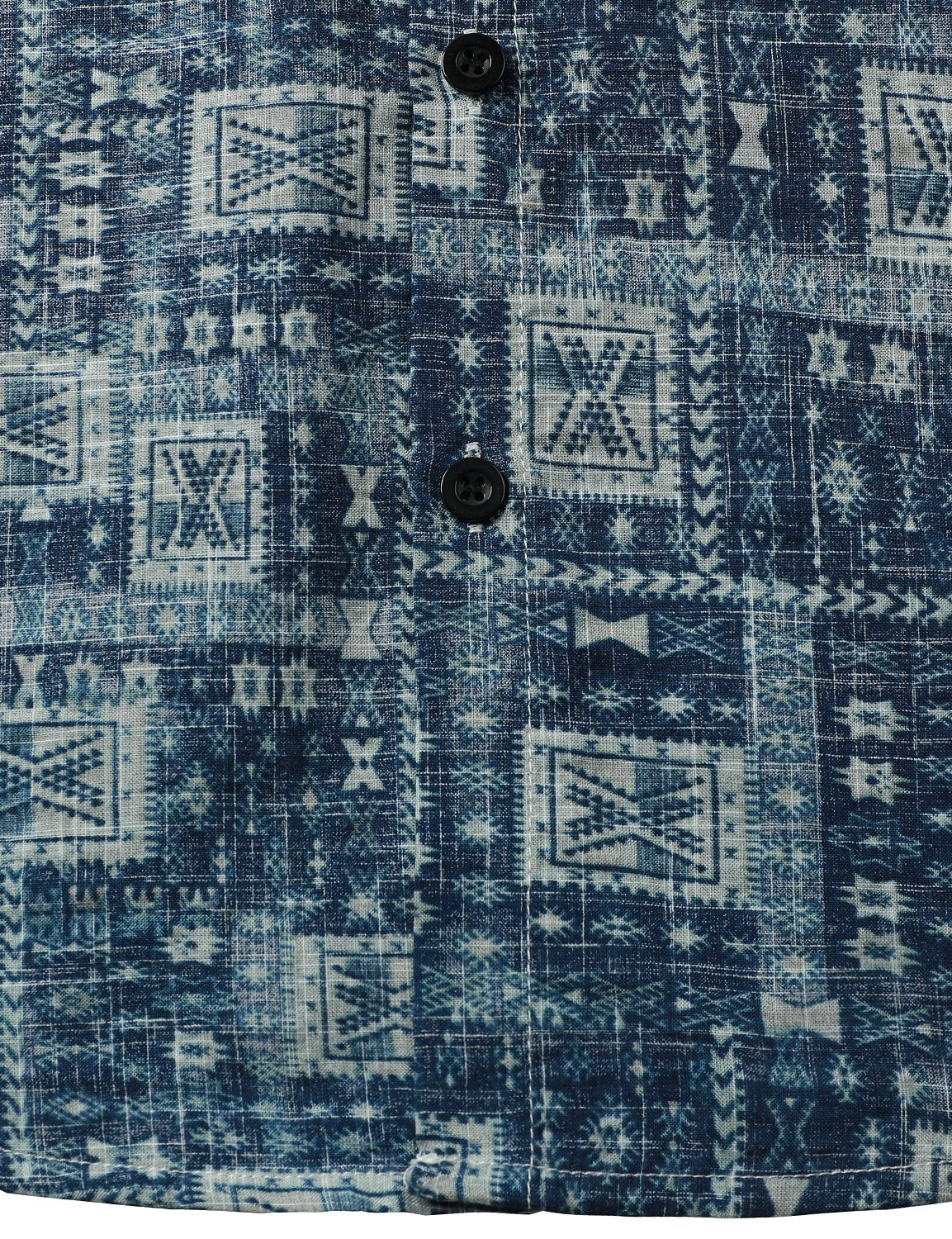 Camicia vintage da uomo casual con tasca per le vacanze