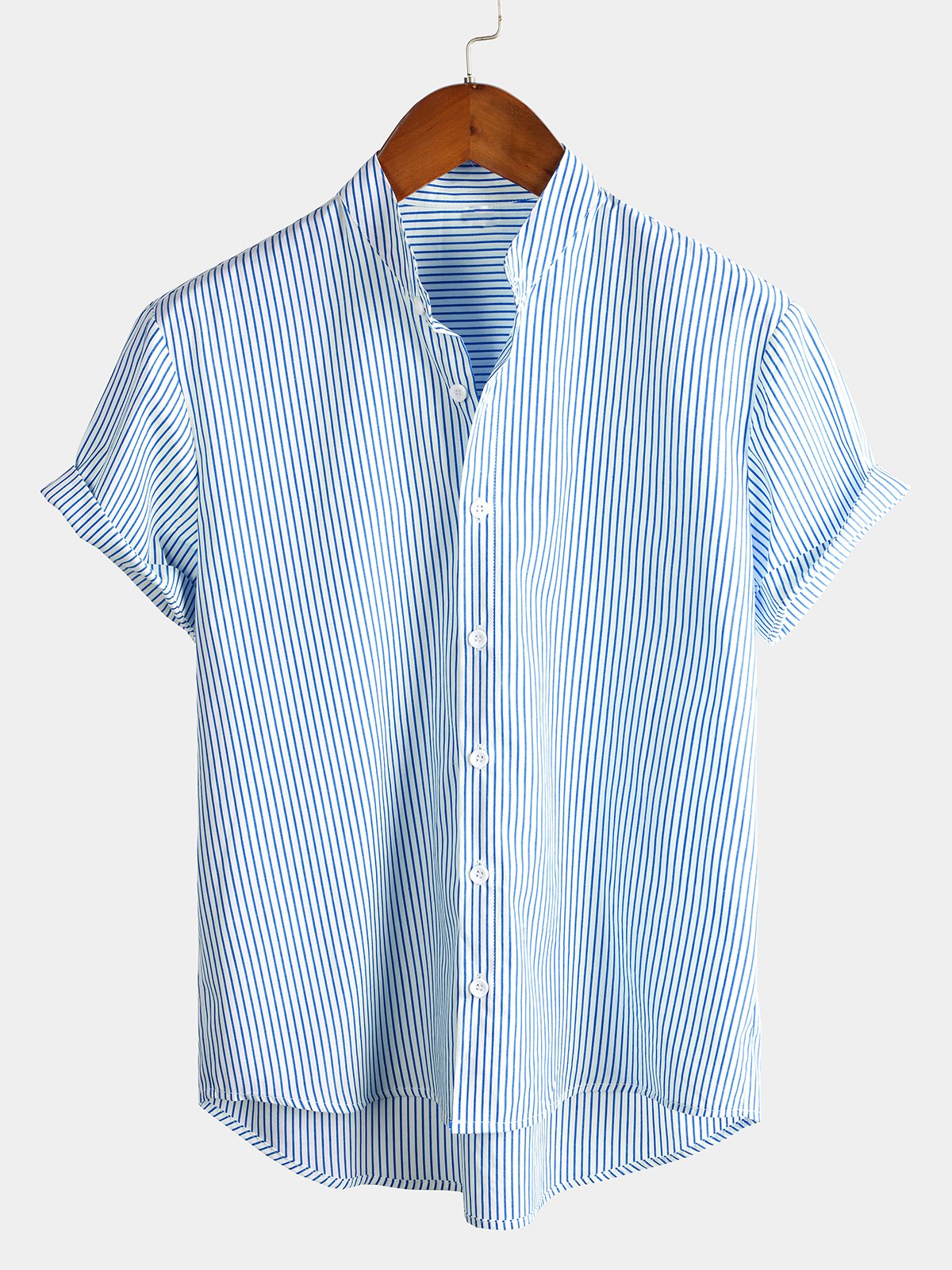 Camicia a maniche corte in cotone traspirante da uomo