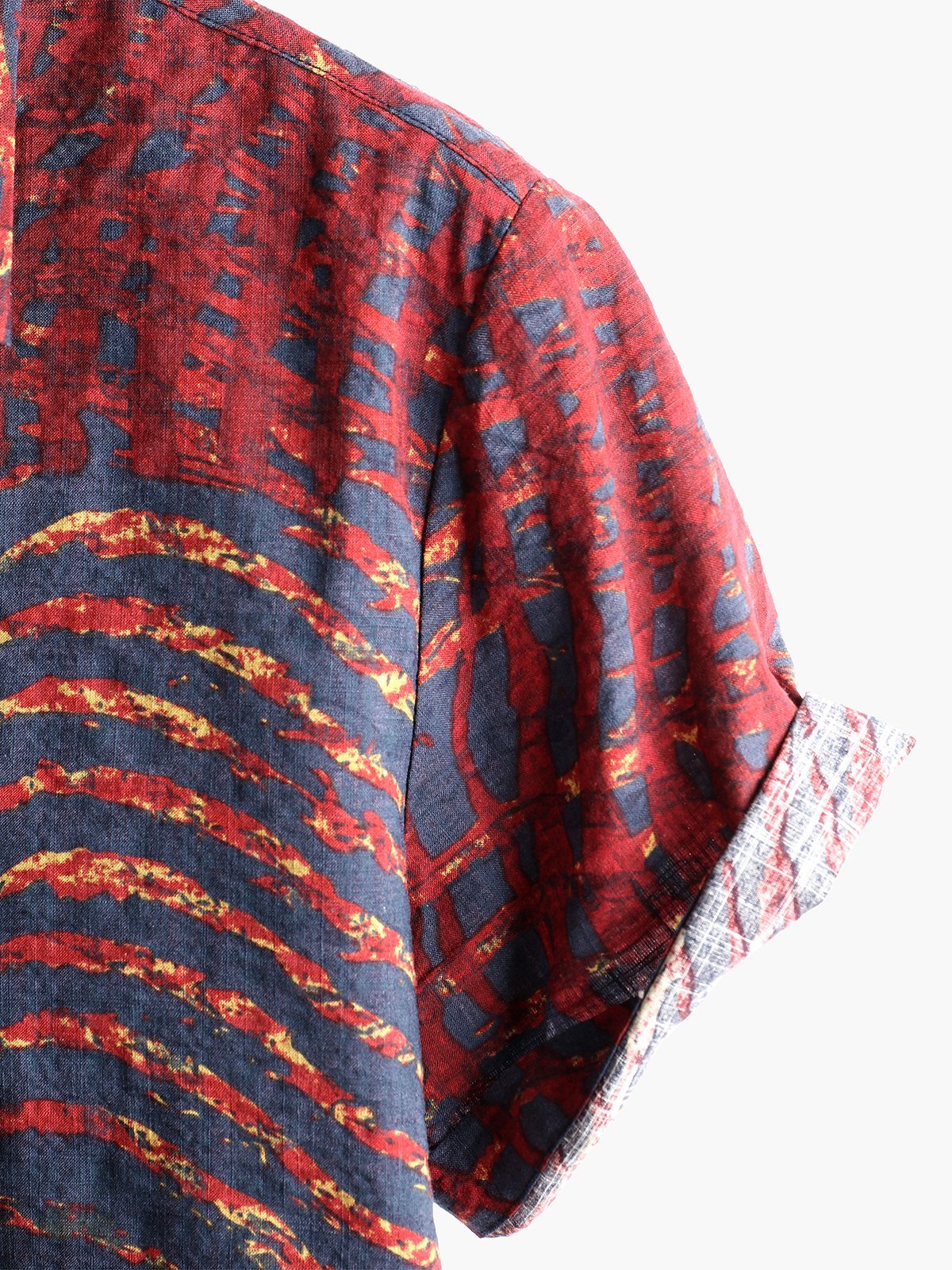 Camicia retrò a maniche corte da uomo