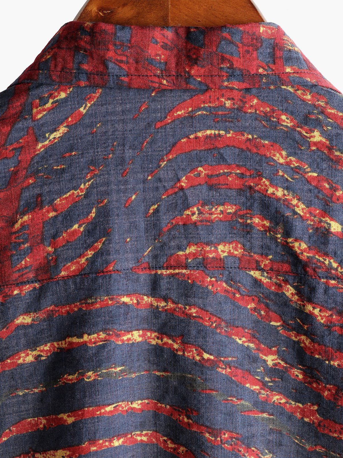 Camicia retrò a maniche corte da uomo