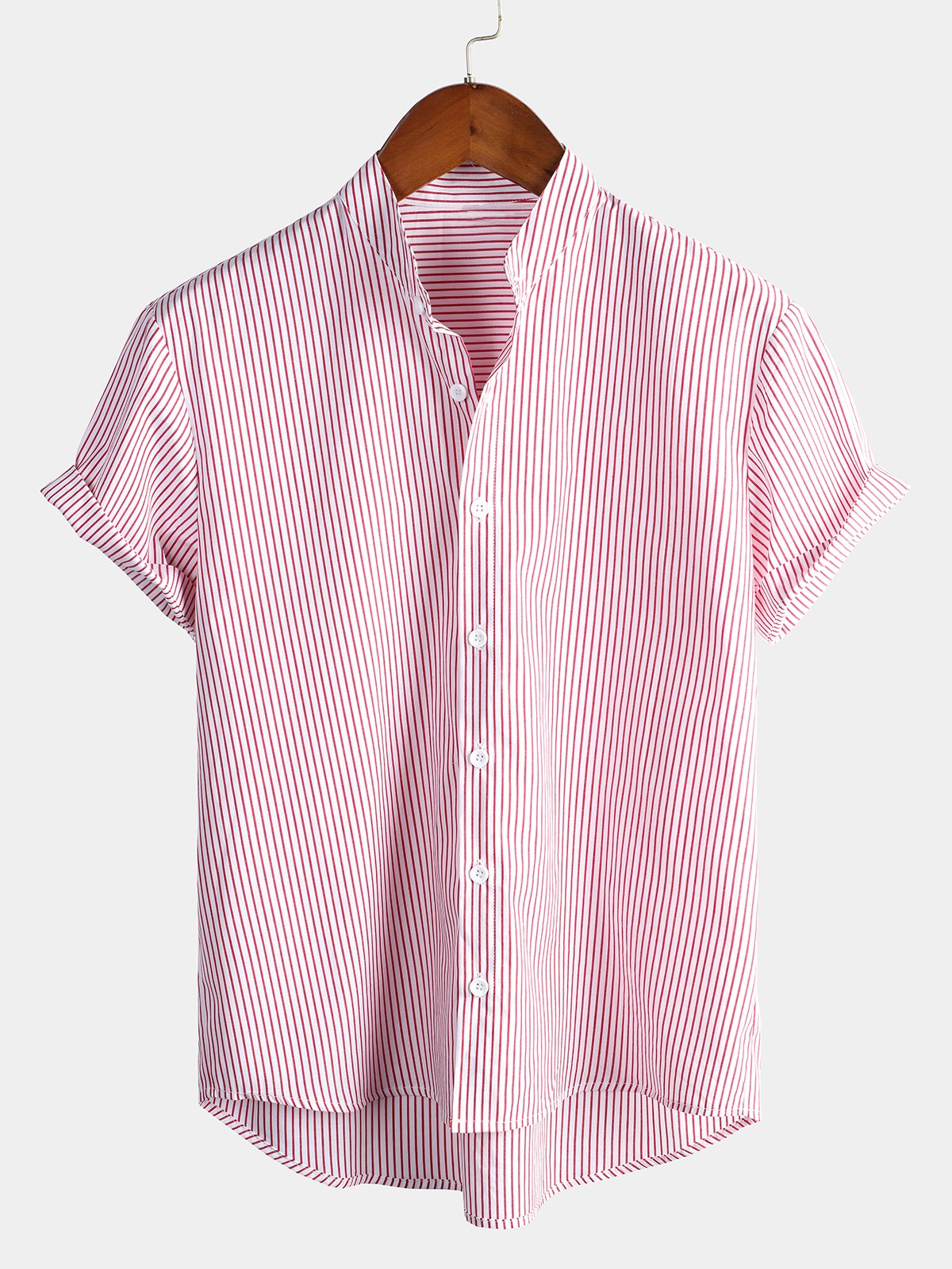 Camicia a maniche corte in cotone traspirante da uomo