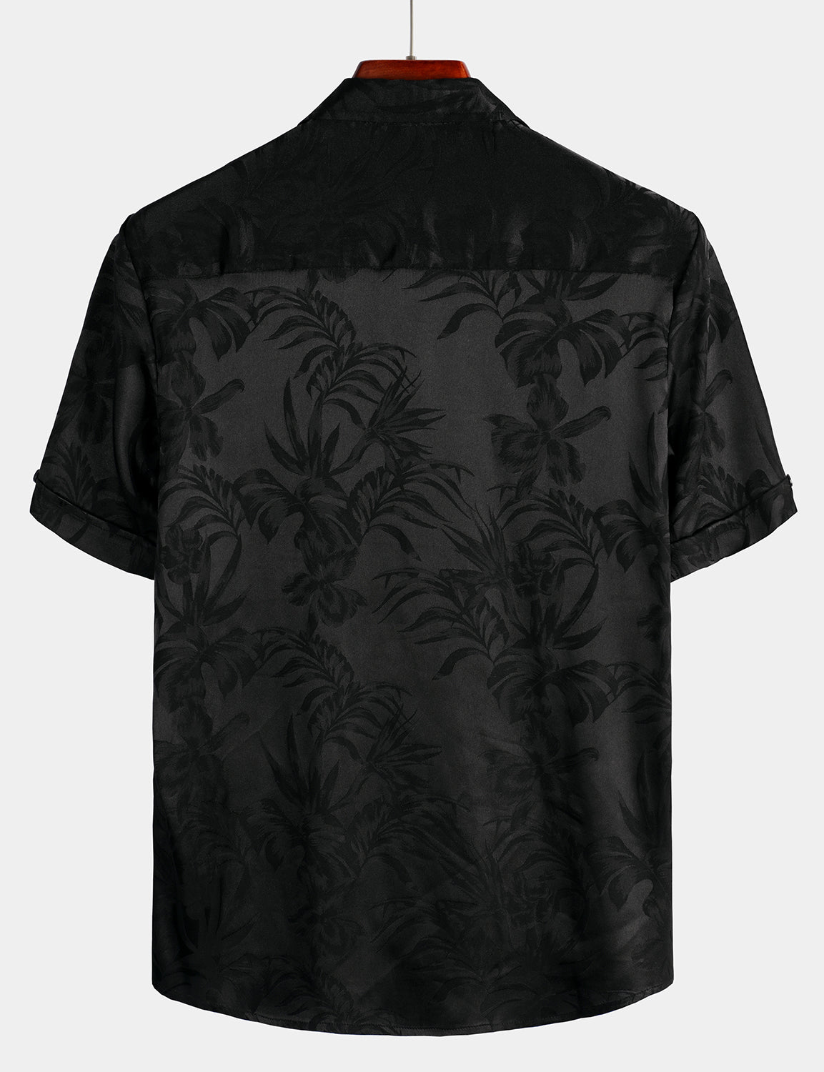 Camicia casual estiva in jacquard da uomo